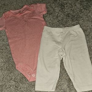 ❄️A8# Carter's Pink and White Kids Matching Set